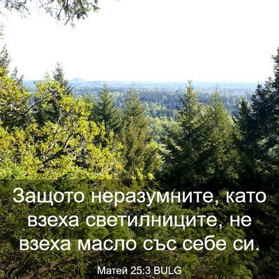 Picture 03 - Матей 25:3 BULG - Защото неразумните, като - Bible Verse Picture