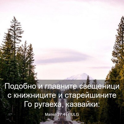 Picture 03 - Матей 27:41 BULG - Подобно и главните - Bible Verse Picture