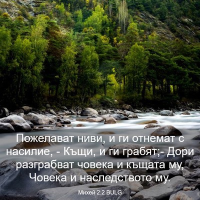 Picture 03 - Михей 2:2 BULG - Пожелават ниви, и ги - Bible Verse Picture