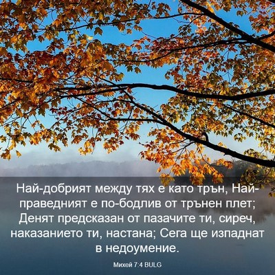 Picture 03 - Михей 7:4 BULG - Най-добрият между тях е - Bible Verse Picture