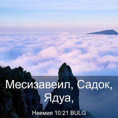 Picture 03 - Неемия 10:21 BULG - Месизавеил, Садок, - Bible Verse Picture