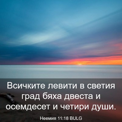 Picture 03 - Неемия 11:18 BULG - Всичките левити в светия - Bible Verse Picture