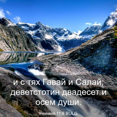 Picture 03 - Неемия 11:8 BULG - и с тях Гавай и Салай; - Bible Verse Picture