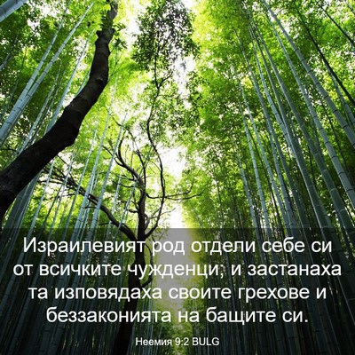 Picture 03 - Неемия 9:2 BULG - Израилевият род отдели - Bible Verse Picture