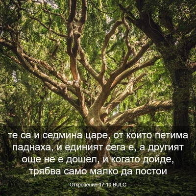 Picture 03 - Откровение 17:10 BULG - те са и седмина царе, от - Bible Verse Picture