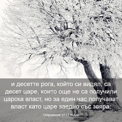 Picture 03 - Откровение 17:12 BULG - и десетте рога, който си - Bible Verse Picture
