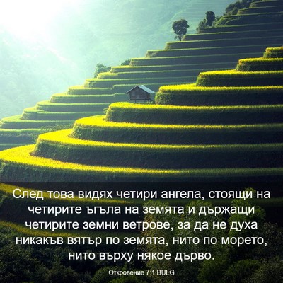 Picture 03 - Откровение 7:1 BULG - След това видях четири - Bible Verse Picture