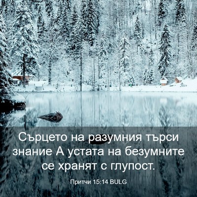 Picture 03 - Притчи 15:14 BULG - Сърцето на разумния търси - Bible Verse Picture