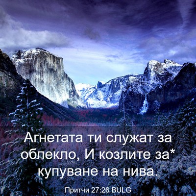 Picture 03 - Притчи 27:26 BULG - Агнетата ти служат за - Bible Verse Picture