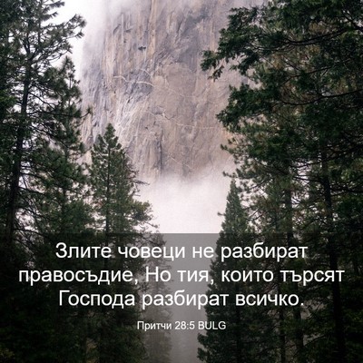 Picture 03 - Притчи 28:5 BULG - Злите човеци не разбират - Bible Verse Picture