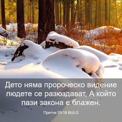 Picture 03 - Притчи 29:18 BULG - Дето няма пророческо - Bible Verse Picture