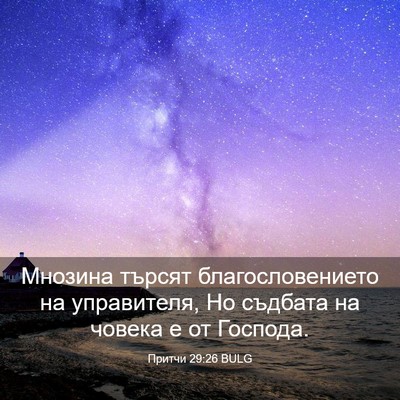 Picture 03 - Притчи 29:26 BULG - Мнозина търсят - Bible Verse Picture
