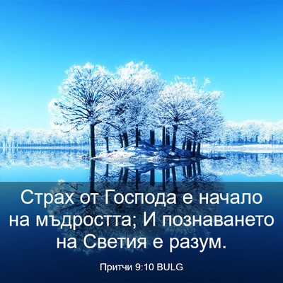 Picture 03 - Притчи 9:10 BULG - Страх от Господа е начало - Bible Verse Picture