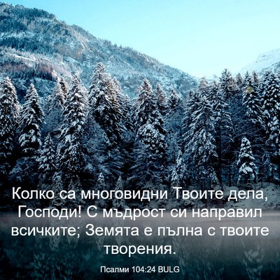 Picture 03 - Псалми 104:24 BULG - Колко са многовидни Твоите - Bible Verse Picture
