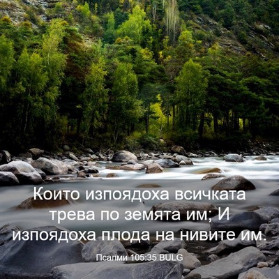 Picture 03 - Псалми 105:35 BULG - Които изпоядоха всичката - Bible Verse Picture