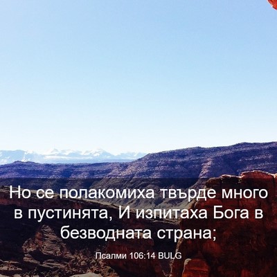 Picture 03 - Псалми 106:14 BULG - Но се полакомиха твърде - Bible Verse Picture