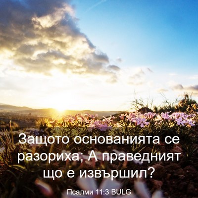 Picture 03 - Псалми 11:3 BULG - Защото основанията се - Bible Verse Picture