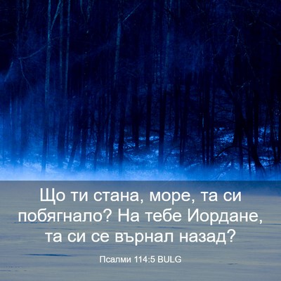 Picture 03 - Псалми 114:5 BULG - Що ти стана, море, та си - Bible Verse Picture