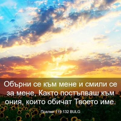 Picture 03 - Псалми 119:132 BULG - Обърни се към мене и смили - Bible Verse Picture