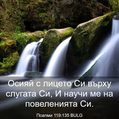 Picture 03 - Псалми 119:135 BULG - Осияй с лицето Си върху - Bible Verse Picture
