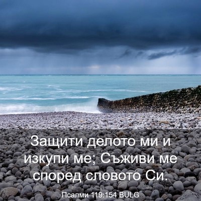 Picture 03 - Псалми 119:154 BULG - Защити делото ми и изкупи - Bible Verse Picture