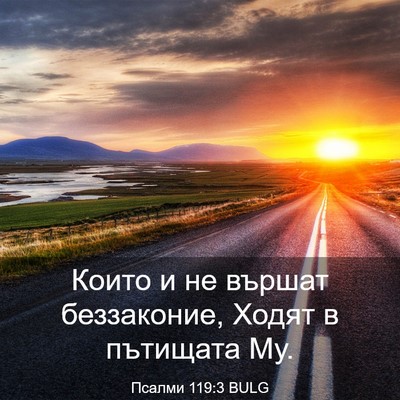 Picture 03 - Псалми 119:3 BULG - Които и не вършат - Bible Verse Picture