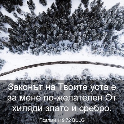 Picture 03 - Псалми 119:72 BULG - Законът на Твоите уста е за - Bible Verse Picture