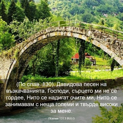 Picture 03 - Псалми 131:1 BULG - (По слав. 130). Давидова песен - Bible Verse Picture