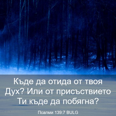 Picture 03 - Псалми 139:7 BULG - Къде да отида от твоя Дух? - Bible Verse Picture