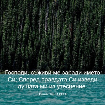 Picture 03 - Псалми 143:11 BULG - Господи, съживи ме заради - Bible Verse Picture