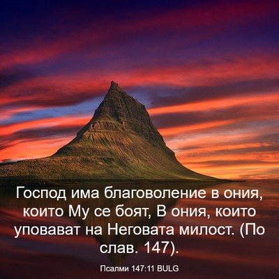 Picture 03 - Псалми 147:11 BULG - Господ има благоволение в - Bible Verse Picture