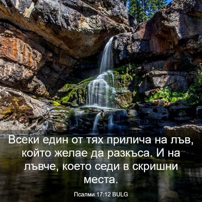 Picture 03 - Псалми 17:12 BULG - Всеки един от тях прилича - Bible Verse Picture
