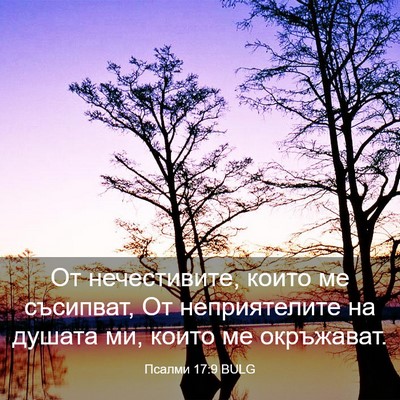 Picture 03 - Псалми 17:9 BULG - От нечестивите, които ме - Bible Verse Picture