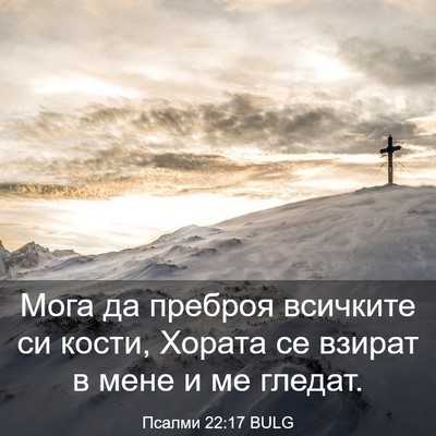 Picture 03 - Псалми 22:17 BULG - Мога да преброя всичките - Bible Verse Picture