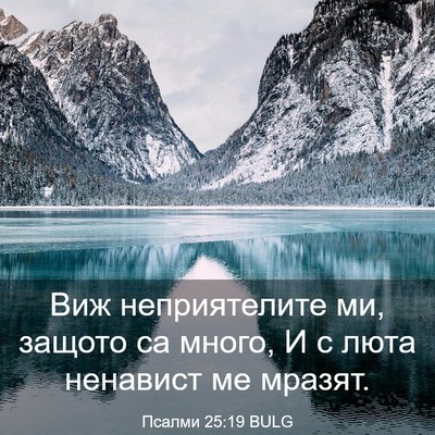 Picture 03 - Псалми 25:19 BULG - Виж неприятелите ми, - Bible Verse Picture