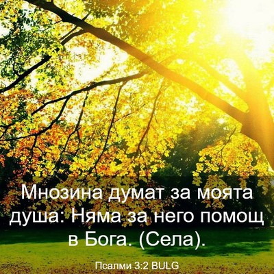 Picture 03 - Псалми 3:2 BULG - Мнозина думат за моята - Bible Verse Picture