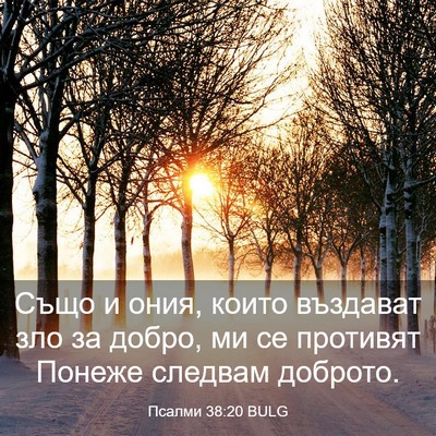 Picture 03 - Псалми 38:20 BULG - Също и ония, които въздават - Bible Verse Picture