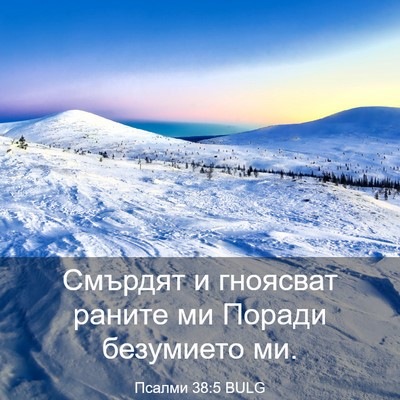 Picture 03 - Псалми 38:5 BULG - Смърдят и гноясват раните - Bible Verse Picture