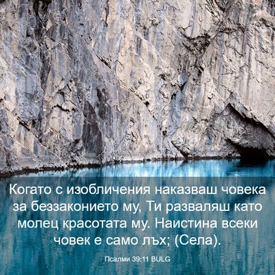 Picture 03 - Псалми 39:11 BULG - Когато с изобличения - Bible Verse Picture