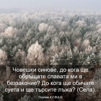 Picture 03 - Псалми 4:2 BULG - Човешки синове, до кога ще - Bible Verse Picture