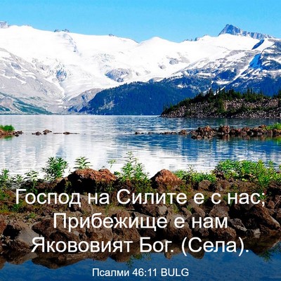 Picture 03 - Псалми 46:11 BULG - Господ на Силите е с нас; - Bible Verse Picture