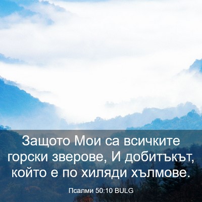 Picture 03 - Псалми 50:10 BULG - Защото Мои са всичките - Bible Verse Picture