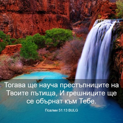 Picture 03 - Псалми 51:13 BULG - Тогава ще науча - Bible Verse Picture
