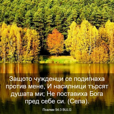 Picture 03 - Псалми 54:3 BULG - Защото чужденци се - Bible Verse Picture