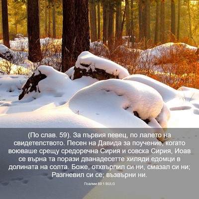 Picture 03 - Псалми 60:1 BULG - (По слав. 59). За първия - Bible Verse Picture