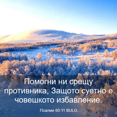 Picture 03 - Псалми 60:11 BULG - Помогни ни срещу - Bible Verse Picture