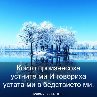 Picture 03 - Псалми 66:14 BULG - Които произнесоха устните - Bible Verse Picture