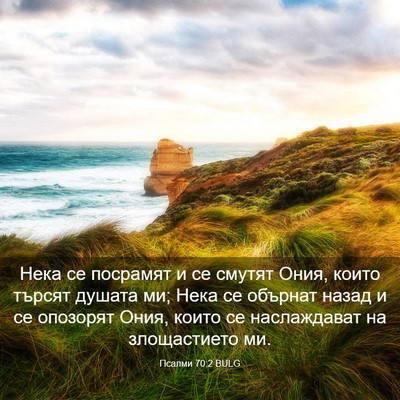 Picture 03 - Псалми 70:2 BULG - Нека се посрамят и се - Bible Verse Picture