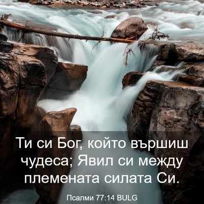 Picture 03 - Псалми 77:14 BULG - Ти си Бог, който вършиш - Bible Verse Picture