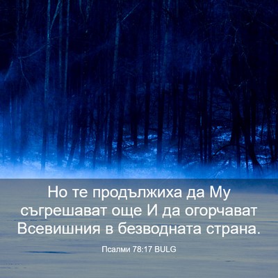 Picture 03 - Псалми 78:17 BULG - Но те продължиха да Му - Bible Verse Picture